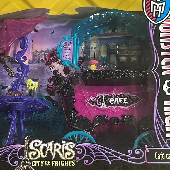 MONSTER HIGH Scaris - City of Frights CAFE CART Set - NIB - Picture 3 of 4
